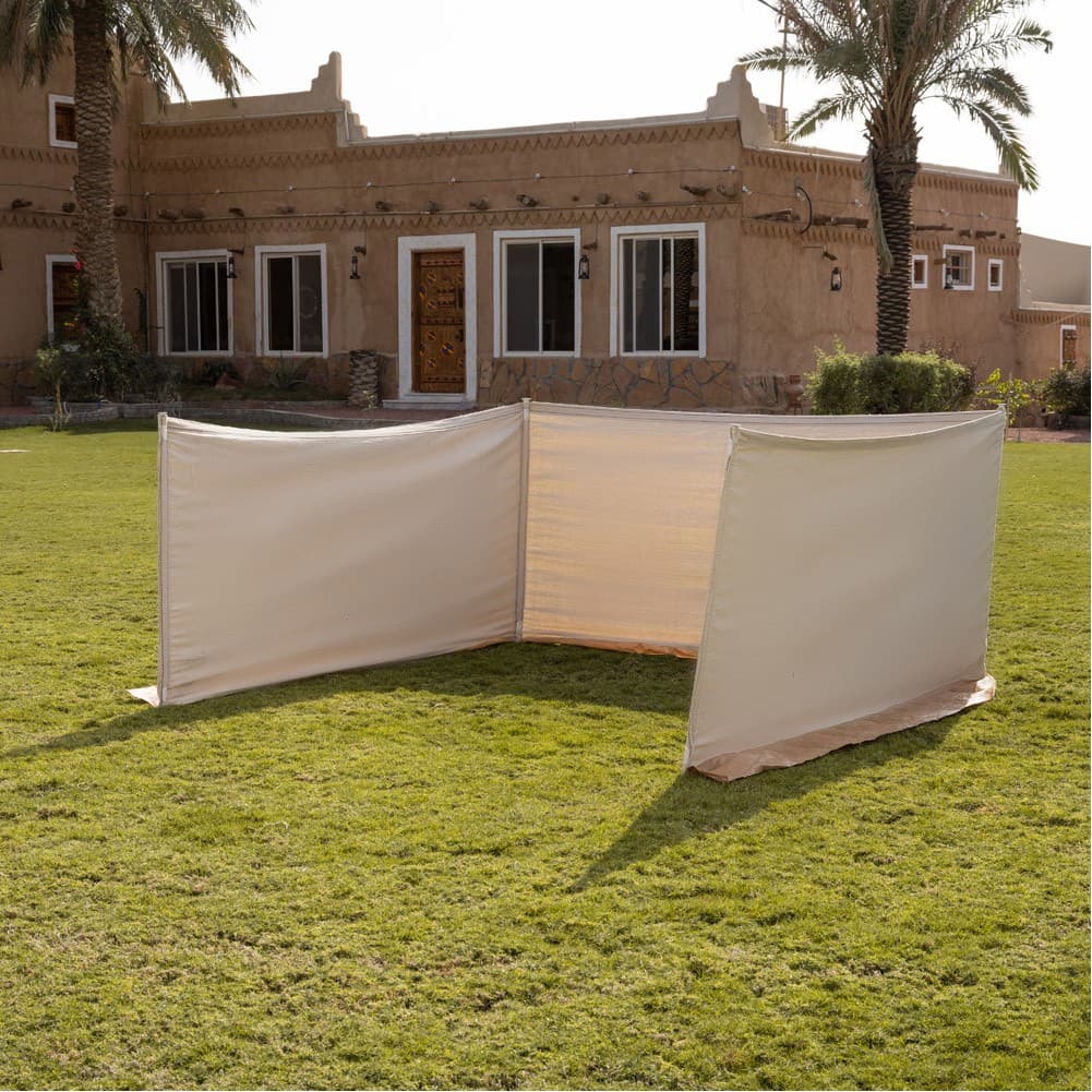 ALSANIDI, Camping windbreak for trips, camping air curtain, White, Size 6*1.2 Cm