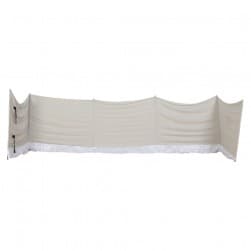 ALSANIDI, Camping windbreak for trips, camping air curtain, White, Size 8*1.20 Metre