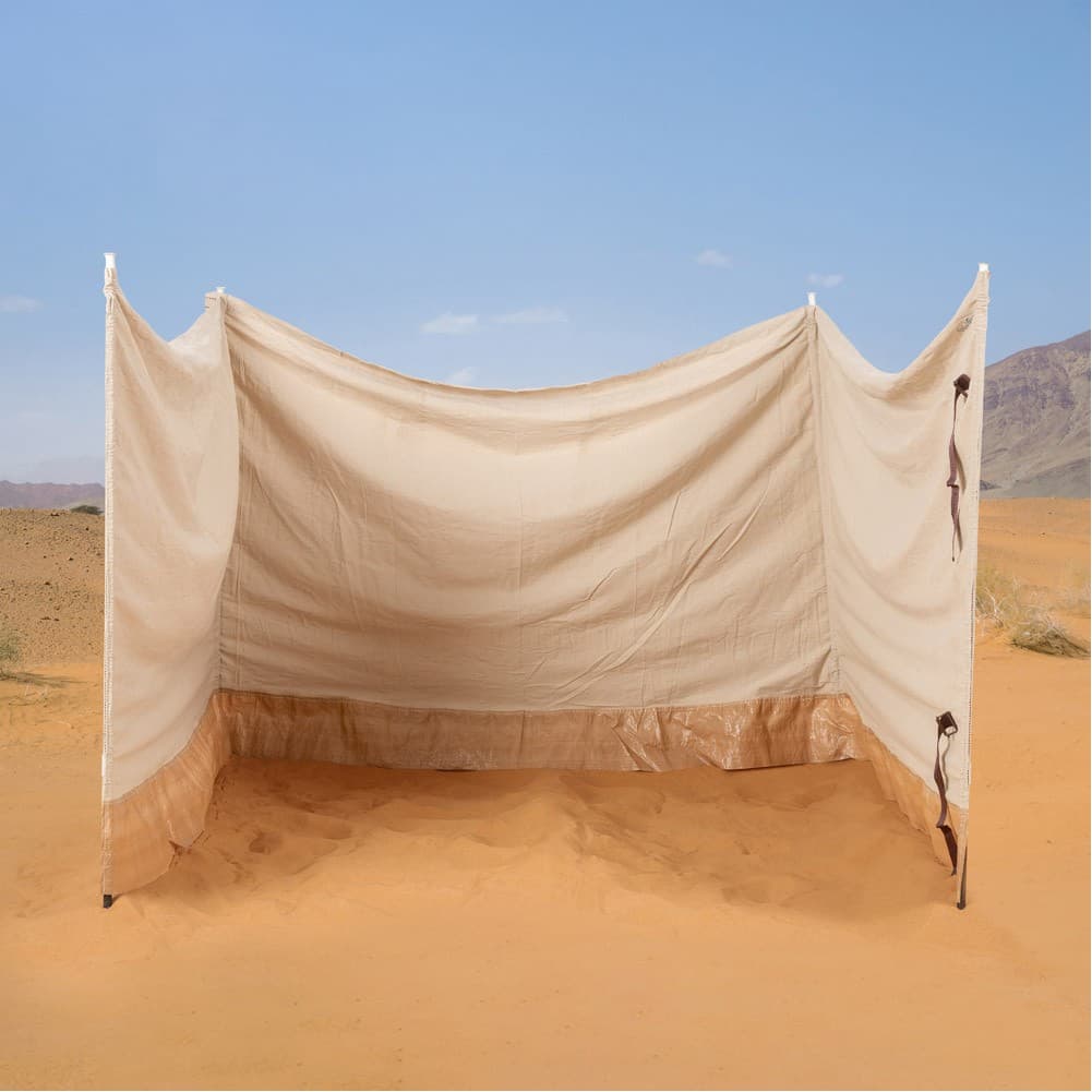 ALSANIDI, Camping windbreak for trips, camping air curtain, White, Size 6*1.50 Metre