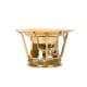 ALSANIDI, Indian stainless steel dates and sweets serving dish, Trips plates, Gold, Size 20 Cm