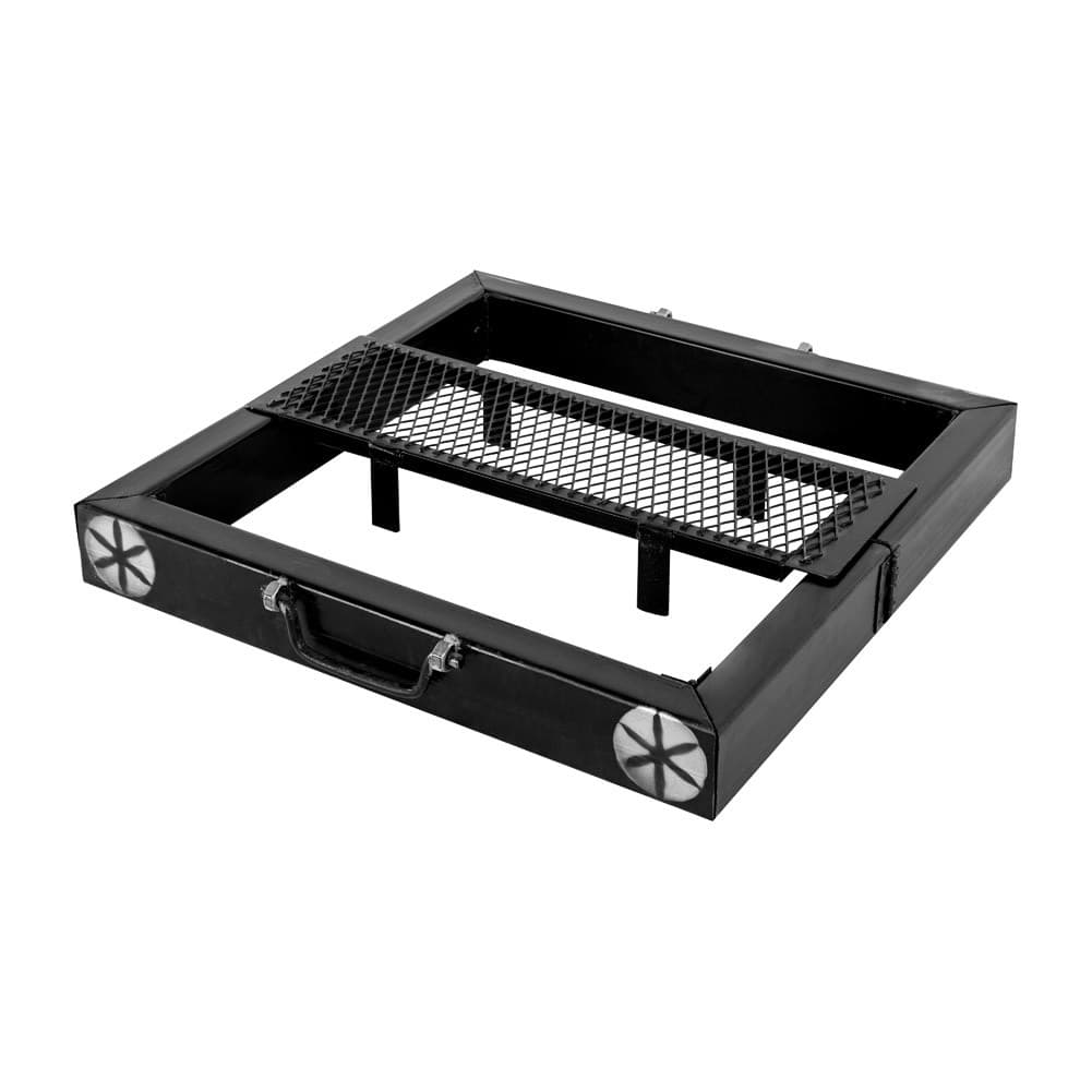 ALSANIDI, Portable Charcoal Grill for trips, Charcoal stove, Black, Size 60*60 Cm