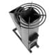 ALSANIDI, Portable Charcoal Grill for trips, Charcoal stove, Black, Size 40 Cm