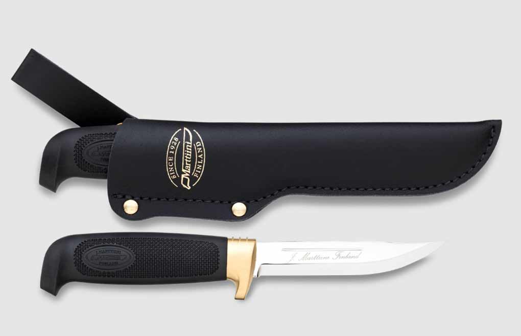 Охотничий нож с резиновой рукояткой