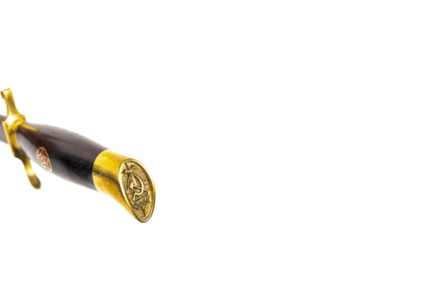 Нож H-28 Финка НКВДДАМАСККомплект литья латунь гладкоеГрабЗвезда 3