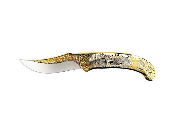 Нож складной Складной-1 дамаск 4