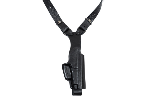 Кобура наплечная вертикального ношения мод.V1 Glock 19  кожа черный 1
