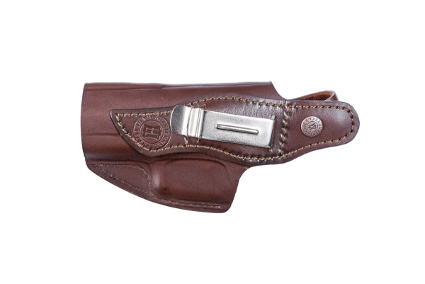 Кобура поясная мод.Jz Glock 19 закрытая кожа  коричневый 2