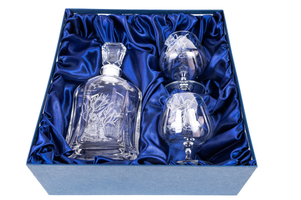 Набор под коньяк (утки) графин+2 бокала 2