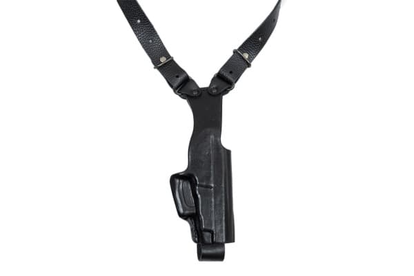 Кобура наплечная вертикального ношения мод.V1 Glock 19  кожа черный 1
