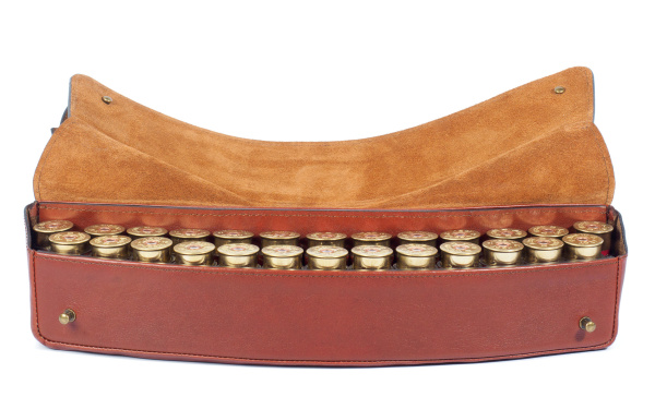 Патронташ HuntingHorn двухрядный 12К коричневый арт.HH063602