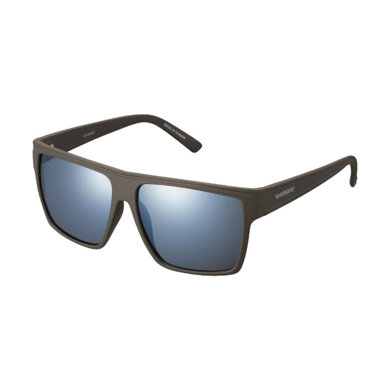 GAFAS SHIMANO SQUARE MATTE OLIVE - SMOKE SILVER