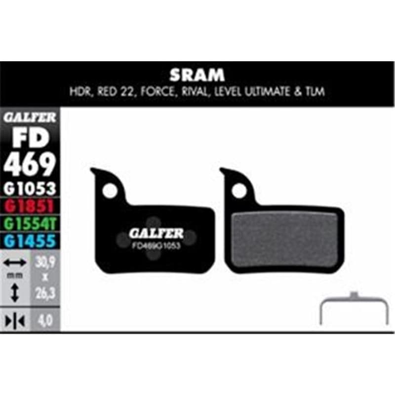 PASTILLA DE FRENO GALFER STD SRAM RED/FORCE/RIVAL/LEVEL