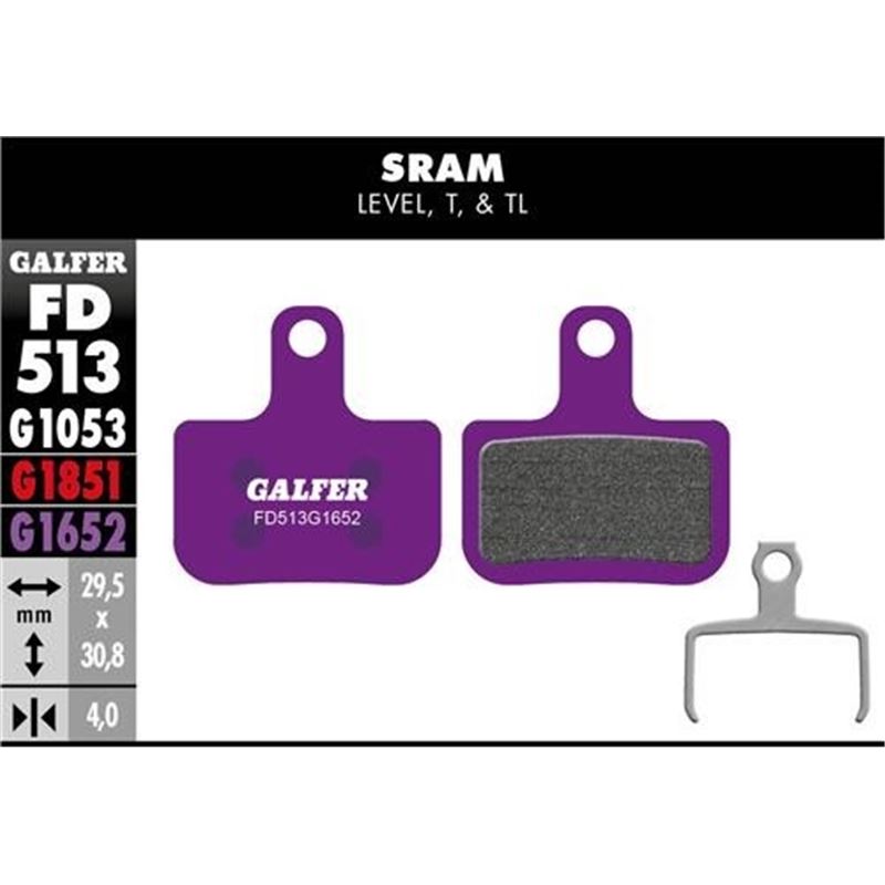 PASTILLA DE FRENO GALFER E-BIKE SRAM LEVEL T/TL