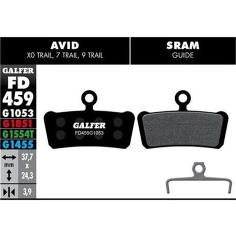 PASTILLA DE FRENO GALFER STD SRAM GUIDE/XO TRAIL