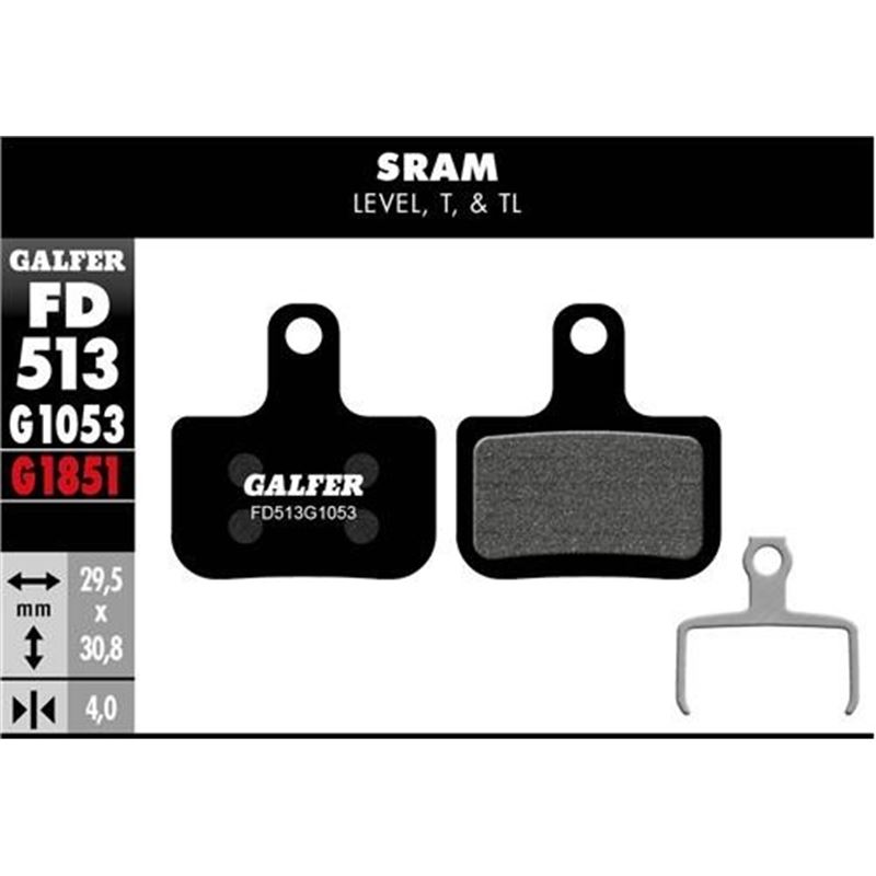 PASTILLA DE FRENO GALFER STD SRAM LEVEL T/TL