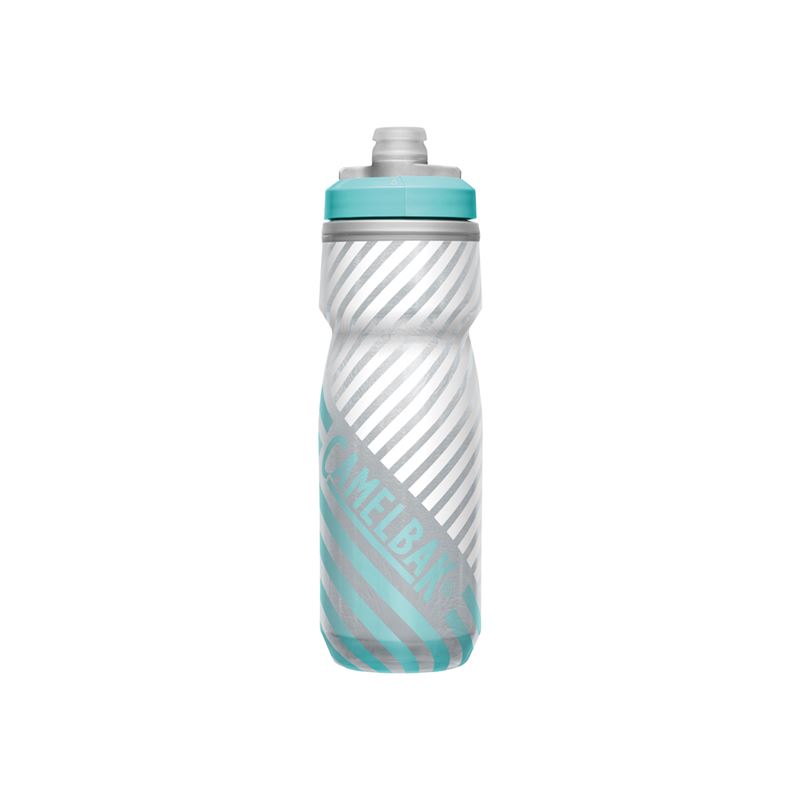 BIDON CAMELBAK PODIUM CHILL OUTDOOR GREY/TEAL STRIPE 0.6L