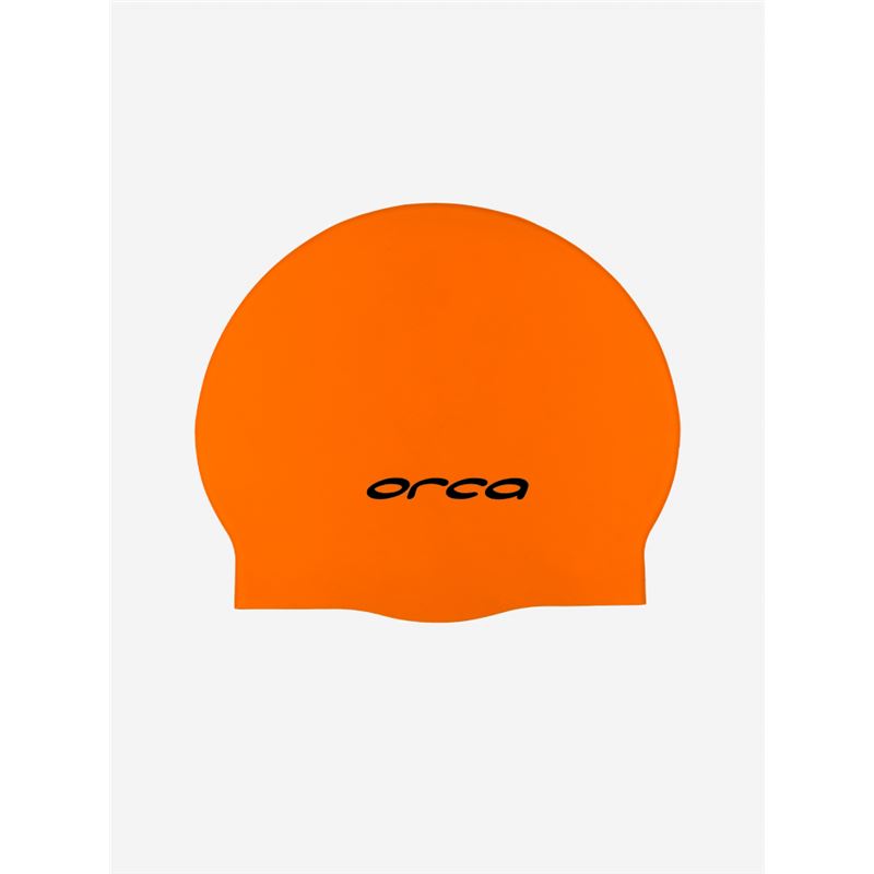GORRO DE NATACIÓN ORCA SILICONE SWIM CAP NARANJA
