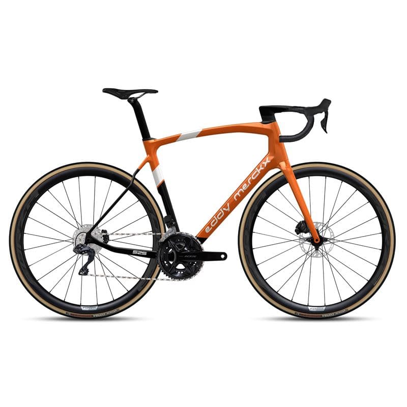 EDDY MERCKX 525 105 DI2 ORANGE - BLACK (25)