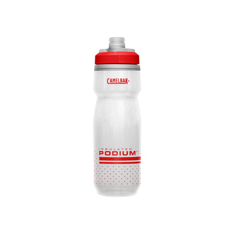 BIDON CAMELBAK PODIUM CHILL FIERY RED/WHITE 0.6L
