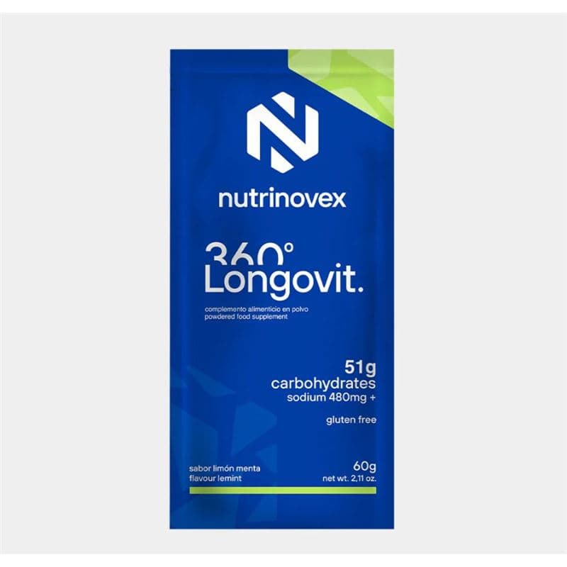 NUTRINOVEX ISOTÓNICO LONGOVIT 360º LIMON MENTA 60 G