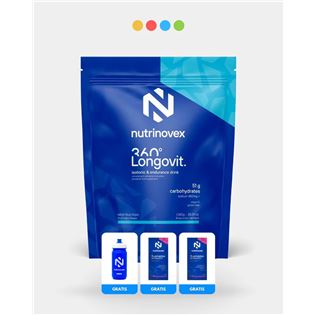 PACK NUTRINOVEX ISOTÓNICO LONGOVIT 360º BLUE TROPIC 1080 G
