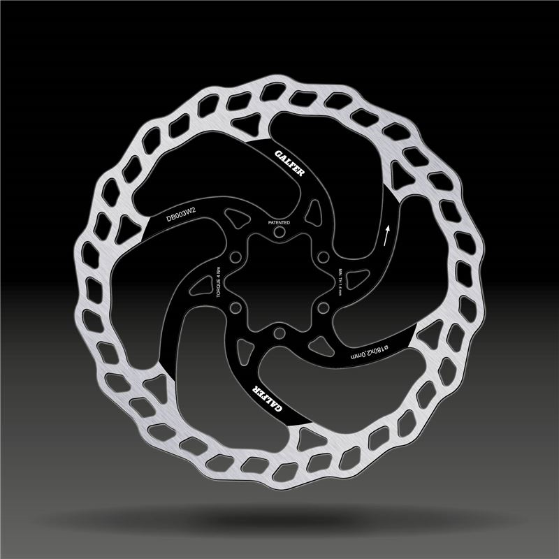 DISCO DE FRENO GALFER WAVE DH/E-BIKE 180X2.0MM 6T