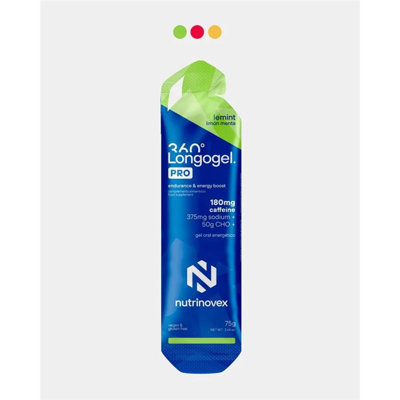 NUTRINOVEX LONGOGEL 360 PRO CAFEINA LIMON MENTA