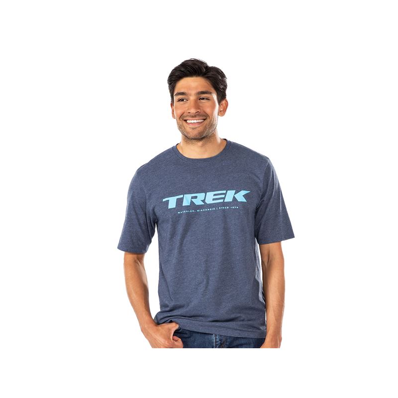 CAMISETA TREK LOGO BLUEDARK/BLUELIGHT