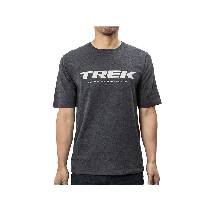 CAMISETA TREK LOGO GREYDARK