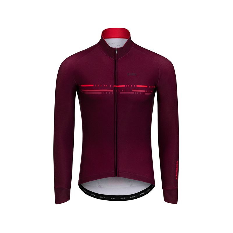 MAILLOT LARGO TÉRMICO HOMBRE HIRU ADVANCED GARNET
