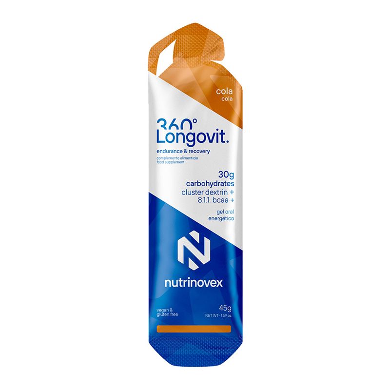 NUTRINOVEX GEL LONGOVIT 360º COLA 45G (30G CHO)