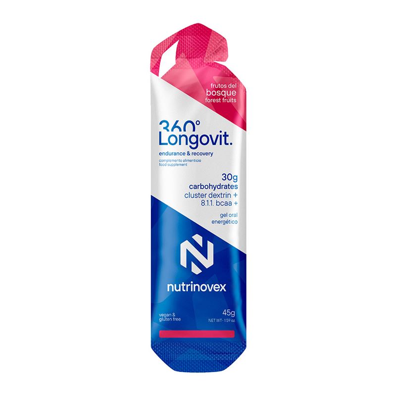 NUTRINOVEX GEL LONGOVIT 360º FRUTOS DEL BOSQUE 45G (30G CHO)