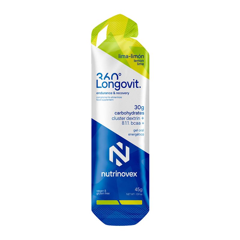 NUTRINOVEX GEL LONGOVIT 360º LIMA LIMÓN 45G (30G CHO)