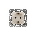 Розетка ЭРА 2P+E Schuko, 12-2001-02, 16A-250В, IP20, серия ЭРА12, без м.лапок, слоновая кость, Б0014682