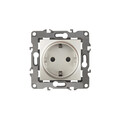 Розетка ЭРА 2P+E Schuko, 12-2001-15, 16A-250В, IP20, серия ЭРА12, без м.лапок, перламутр, Б0019310