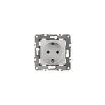 Розетка ЭРА 2P+E Schuko, 12-2001-01, 16A-250В, IP20, серия ЭРА12, без м.лапок, белый, Б0014681