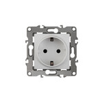 Розетка ЭРА 2P+E Schuko, 12-2001-01, 16A-250В, IP20, серия ЭРА12, без м.лапок, белый, Б0014681