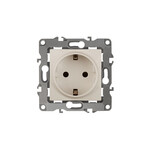 Розетка ЭРА 2P+E Schuko, 12-2001-02, 16A-250В, IP20, серия ЭРА12, без м.лапок, слоновая кость, Б0014682