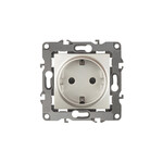 Розетка ЭРА 2P+E Schuko, 12-2001-15, 16A-250В, IP20, серия ЭРА12, без м.лапок, перламутр, Б0019310