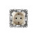 Розетка ЭРА 2P+E Schuko, 12-2001-04, 16A-250В, IP20, серия ЭРА12, без м.лапок, шампань, Б0014684