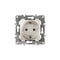 Розетка ЭРА 2P+E Schuko, 12-2001-15, 16A-250В, IP20, серия ЭРА12, без м.лапок, перламутр, Б0019310