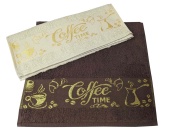 Полотенце кухонное гладкокрашеное Кофе тайм 30х60  - Proffitex