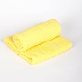 Полотенце махровое с греческой каймой  40х70 Желтый Лимон греч, Туркмения  - Proffitex