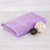 Полотенце махровое  40х70 с бордюром косичкой св.фиолет, Туркмения  - Proffitex