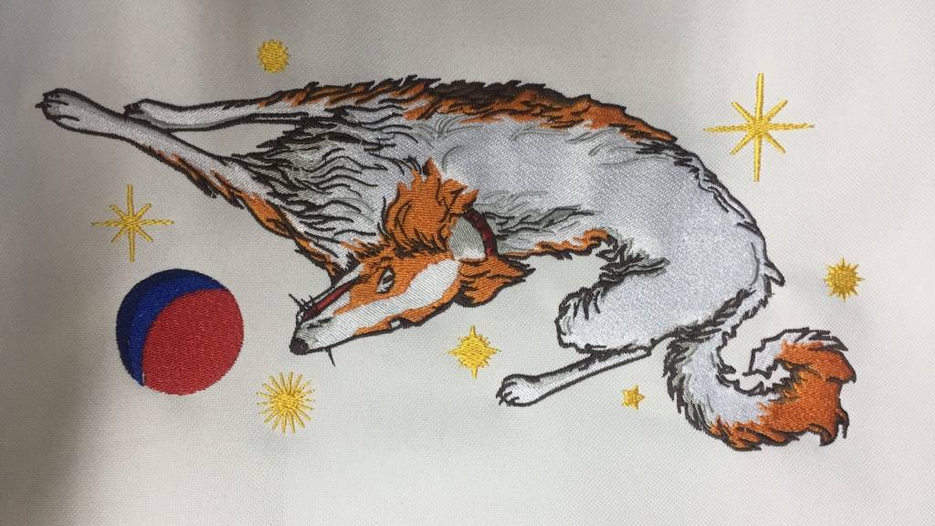 Вышивка на толстовке на заказ