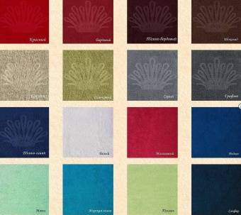 Полотенца с Логотипом рельефом в структуре махры для лица 50x100  - Proffitex