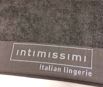 Полотенца с Логотипом в Бордюре полиэфирной нитью Банные 70*140  - Proffitex