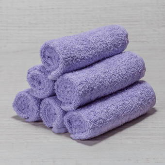 Махровое полотенце 30х30 фиолетовый  - Proffitex