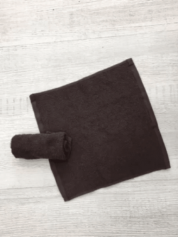 Махровое полотенце 30х30 т.коричневые  - Proffitex
