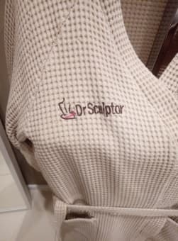 Халаты вафельные цветные темные тона (Бордо/Синий), р-ры с 44-52, Турция  - Proffitex